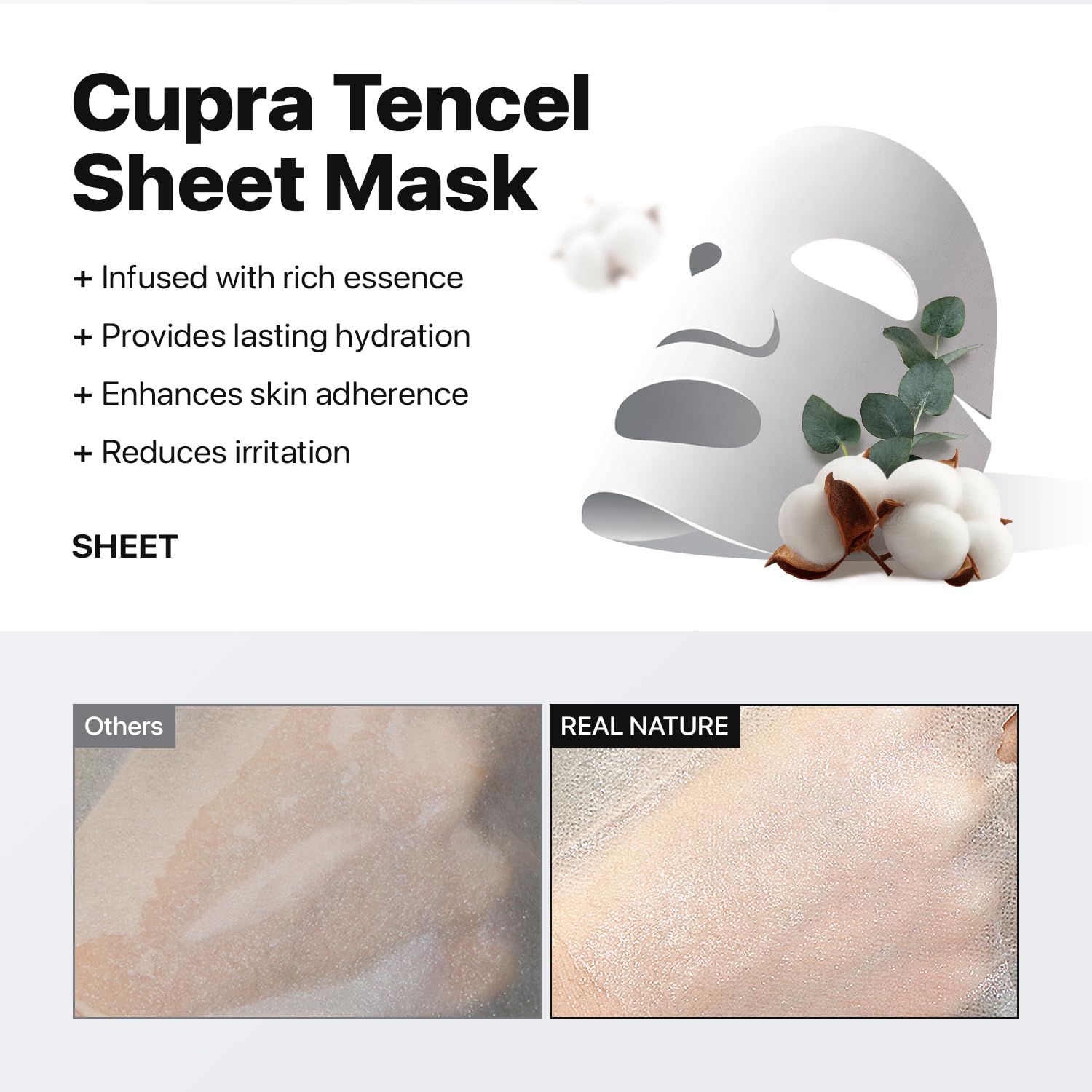Nature Republic Rich Essence Mask delivers lasting moisture.