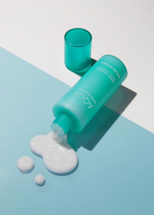Nature Republic Super Aqua Max Watery Emulsion texture swirl indicating lightweight moisture