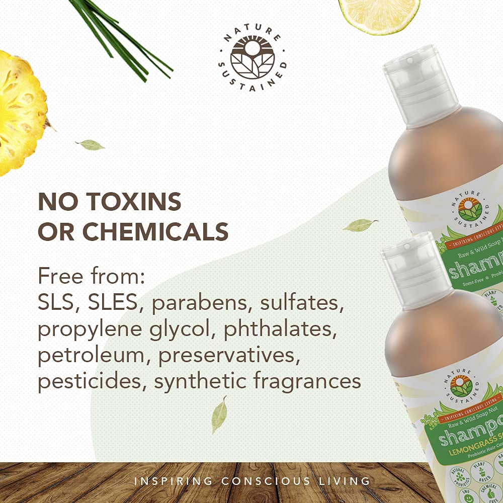Nature Sustained lemongrass fragrance image suggests fresh aromatic wash