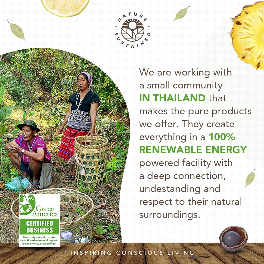Nature Sustained produced in renewable energy facility reflecting sustainability