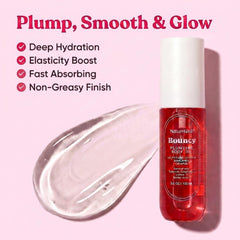 Nature Well Bouncy Plumping Body Oil ingredient cacay oil highlighting nourishing profile.