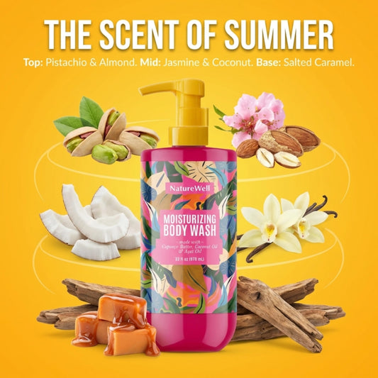 Cheeky Moisturizing Body Wash texture closeup highlighting rich lather and hydration.