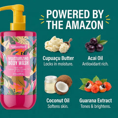 In-use lather demonstrating creamy formula for smooth, hydrated skin.