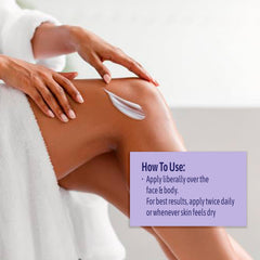 NATURE WELL cream on back-of-hand shows rich hydration without heaviness.