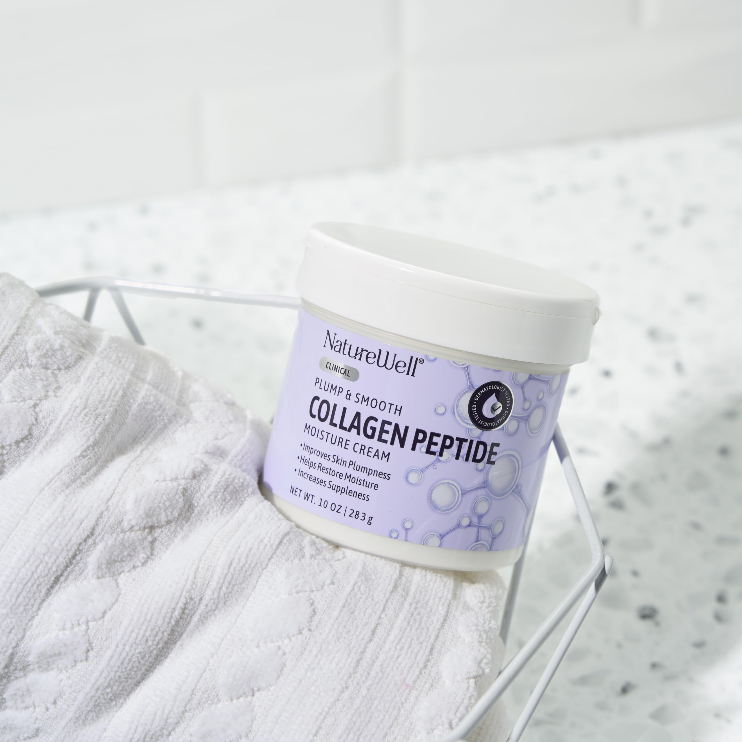 NATURE WELL clinical cream glows with spa-like mood for routine.