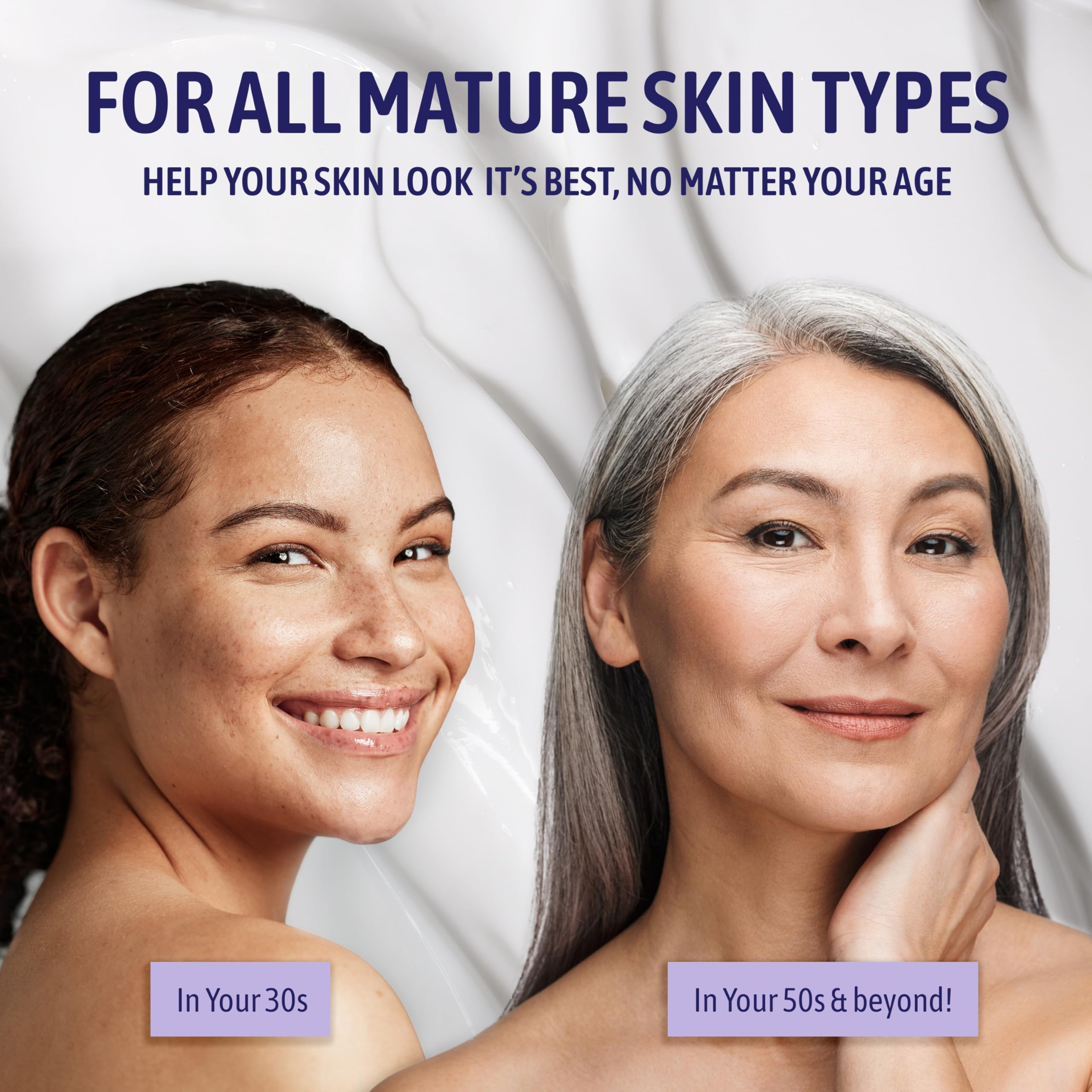 NATURE WELL collagen-peptide cream lid closeup indicates premium texture.
