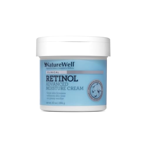 Nature Well Retinol Advanced Moisture Cream applied to the neck and decollete