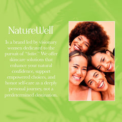 Nature Well Dreamy Radiating Shower Routine on shelf suggests a calming daily ritual.