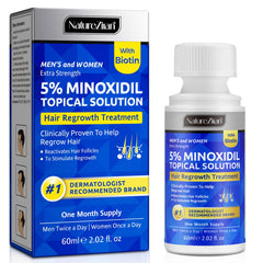 Nature Ziran Minoxidil 5% before-after concept for potential results