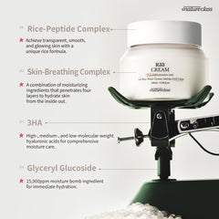 Dispensing pump in action demonstrates easy application and non-greasy feel.
