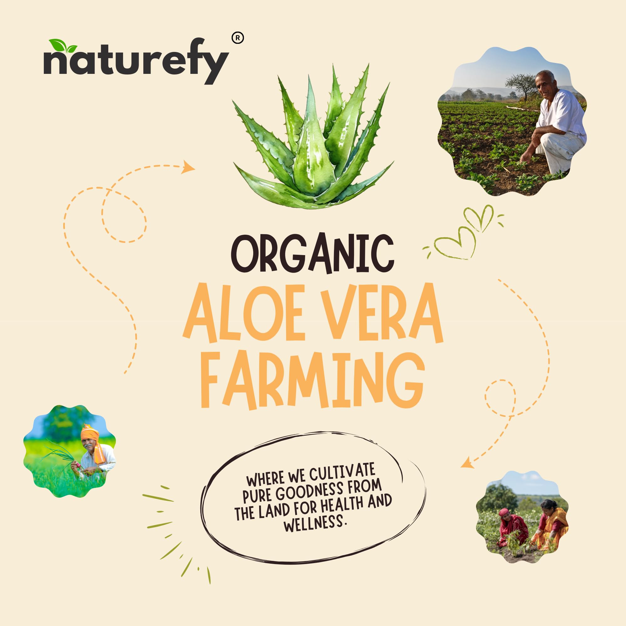 Naturefy Aloe Vera Gel product in gift-ready box offers farm-fresh care.