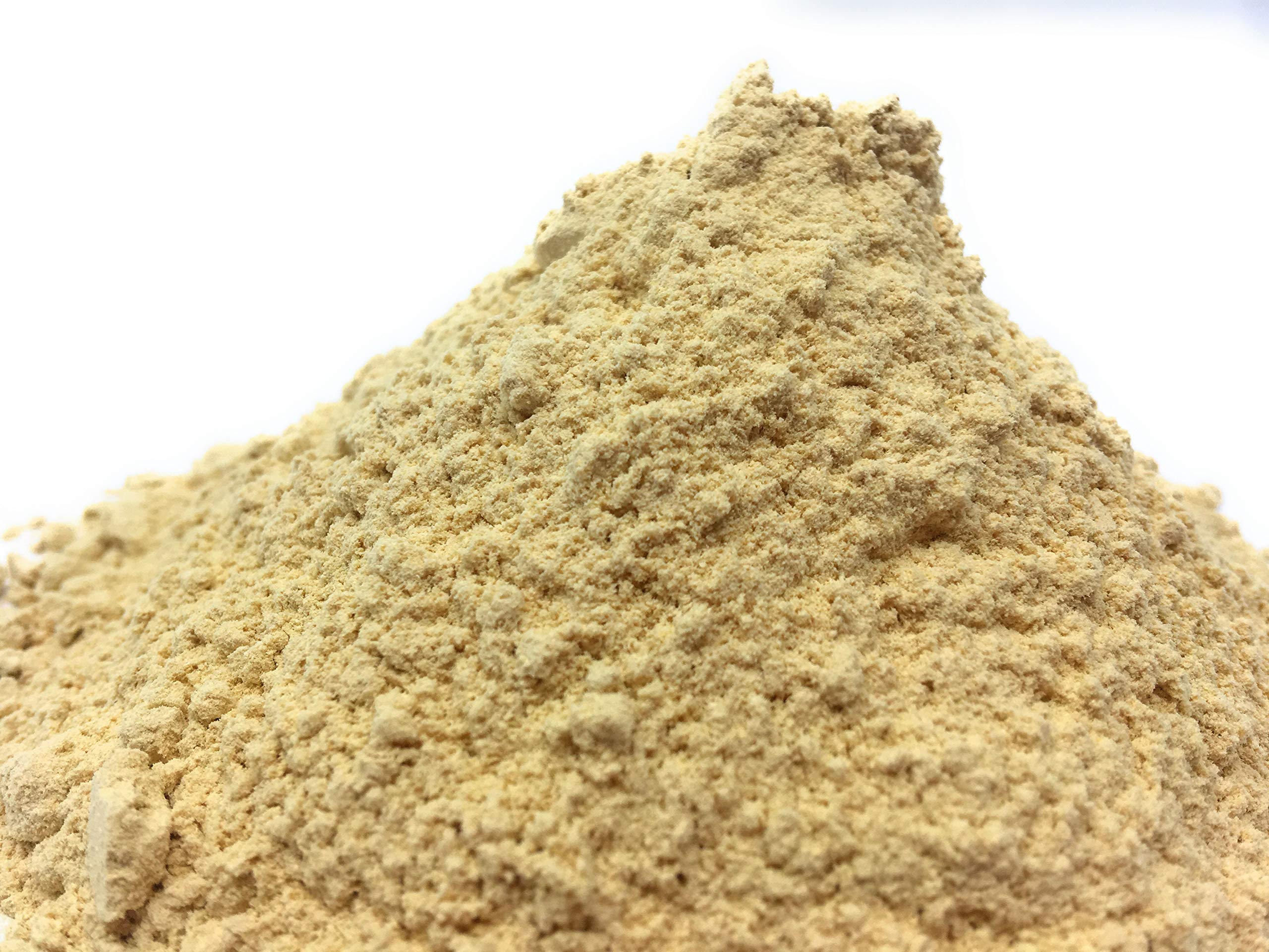 Close-up of Thanaka powder texture showing fine natural consistency.
