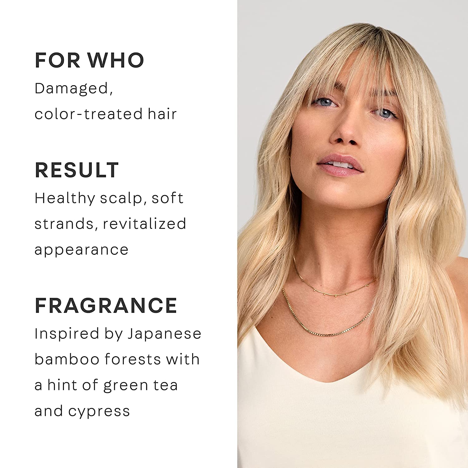 Color-treated hair gains gloss after using NatureLab Perfect Repair duo