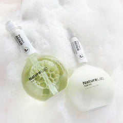 Forest-inspired fresh scent notes from NatureLab shampoo and conditioner