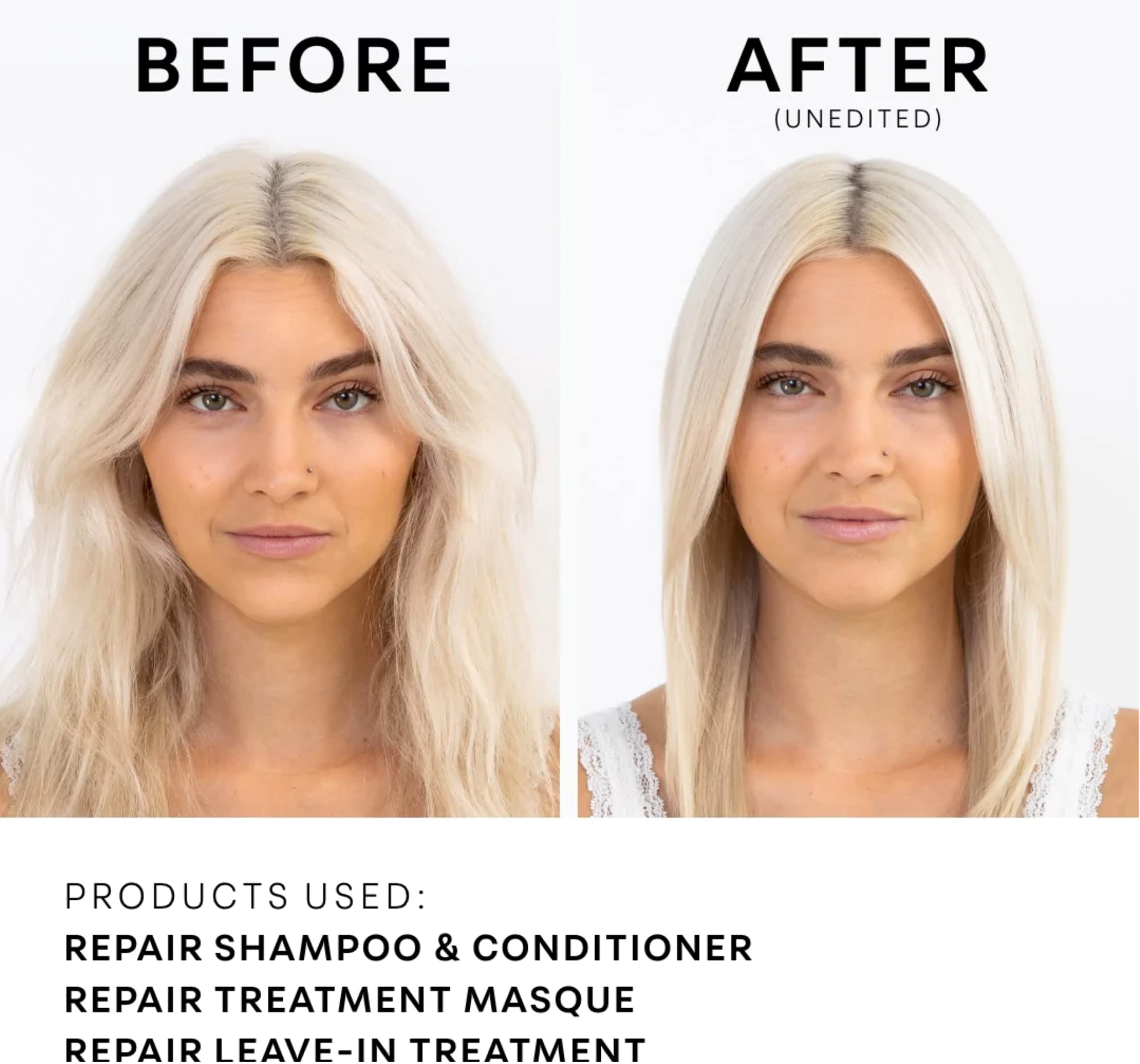 NatureLab.TOKYO keratin action demonstrates reinforced hair structure.