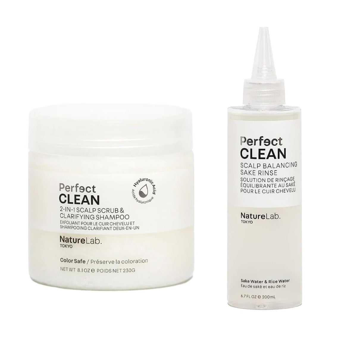 NatureLab.TOKYO Perfect Clean Scrub bottle front for scalp refreshment and clarifying action