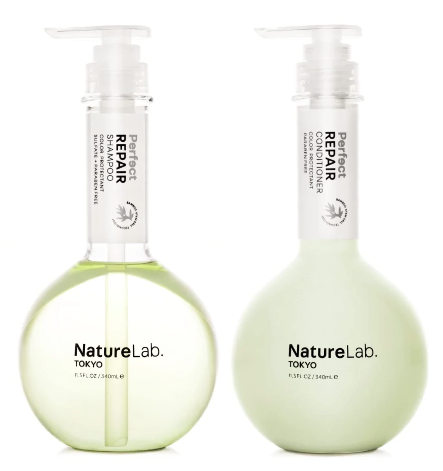 NatureLab TOKYO Perfect Repair shampoo bottle revives damaged hair