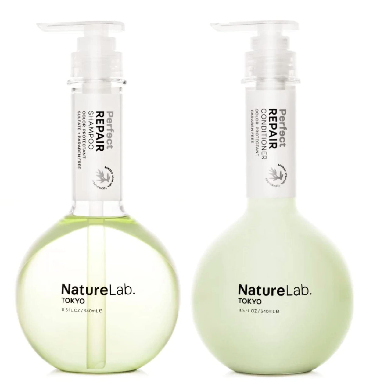 NatureLab TOKYO Perfect Repair shampoo bottle revives damaged hair