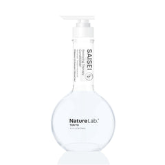 NatureLab.TOKYO SaiSei bottle front showing lightweight moisture for hair.