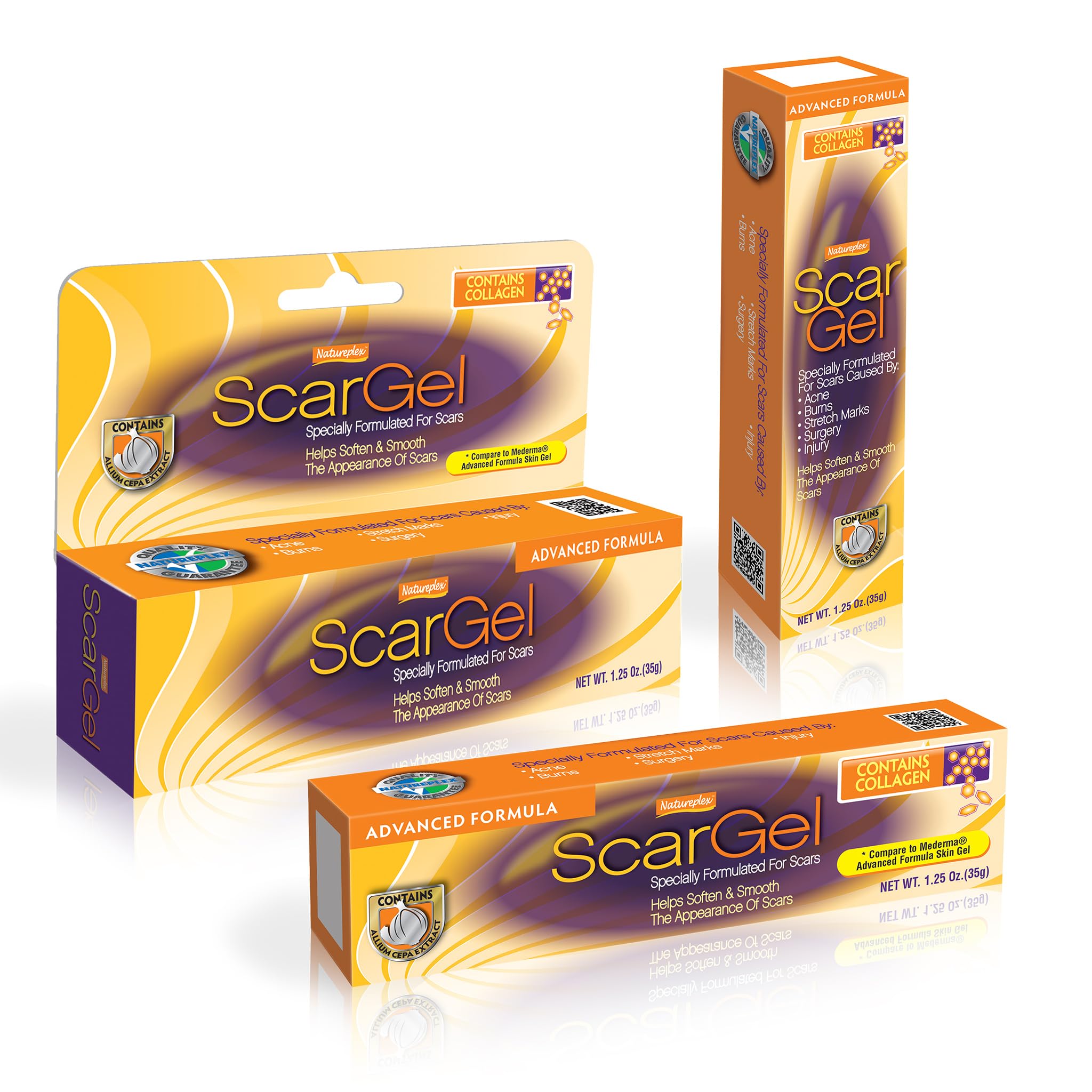 Natureplex Scar Gel on stretch marks for skin refinement