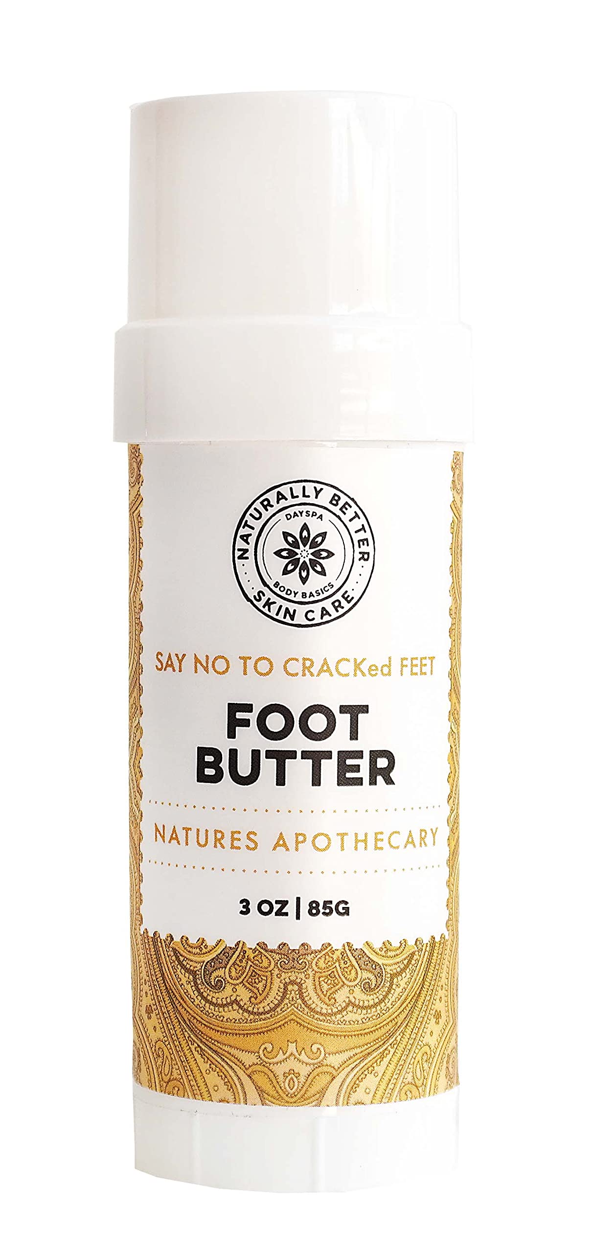 NATURE'S APOTHECARY Before-after feet showing improved softness