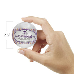 Nature's Beauty almond oil bath bomb provides gentle moisture.