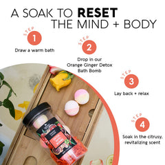 Nature's Beauty orange-ginger bath bombs show coconut oil hydrates skin