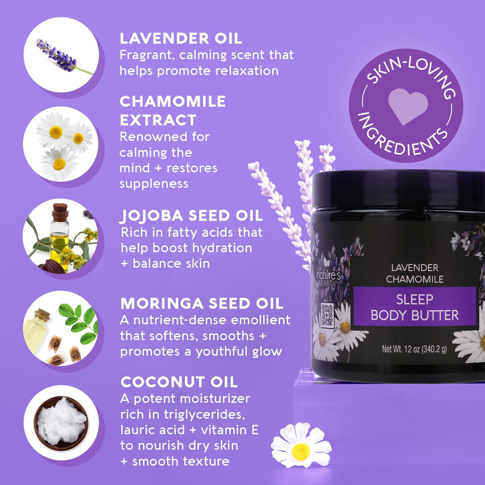 Nature's Beauty rich moisture application closeup for smooth skin after bath.