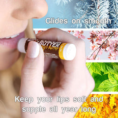 Nature’s Bees Shea Butter flavor lip balm with aloe for softness