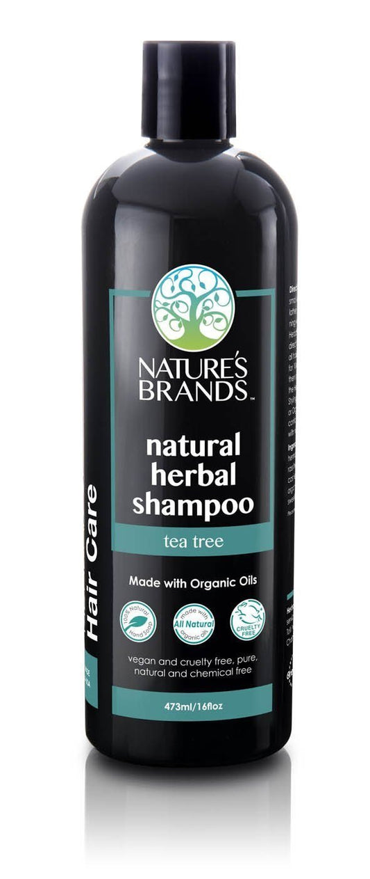 Nature's Brands Herbal Choice Mari orange shampoo bottle, organic scent for balanced, shiny hair