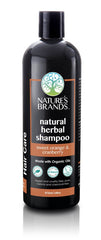 Nature's Brands Herbal Choice Mari bottle with sweet orange cranberry scent for balanced hair and shine.