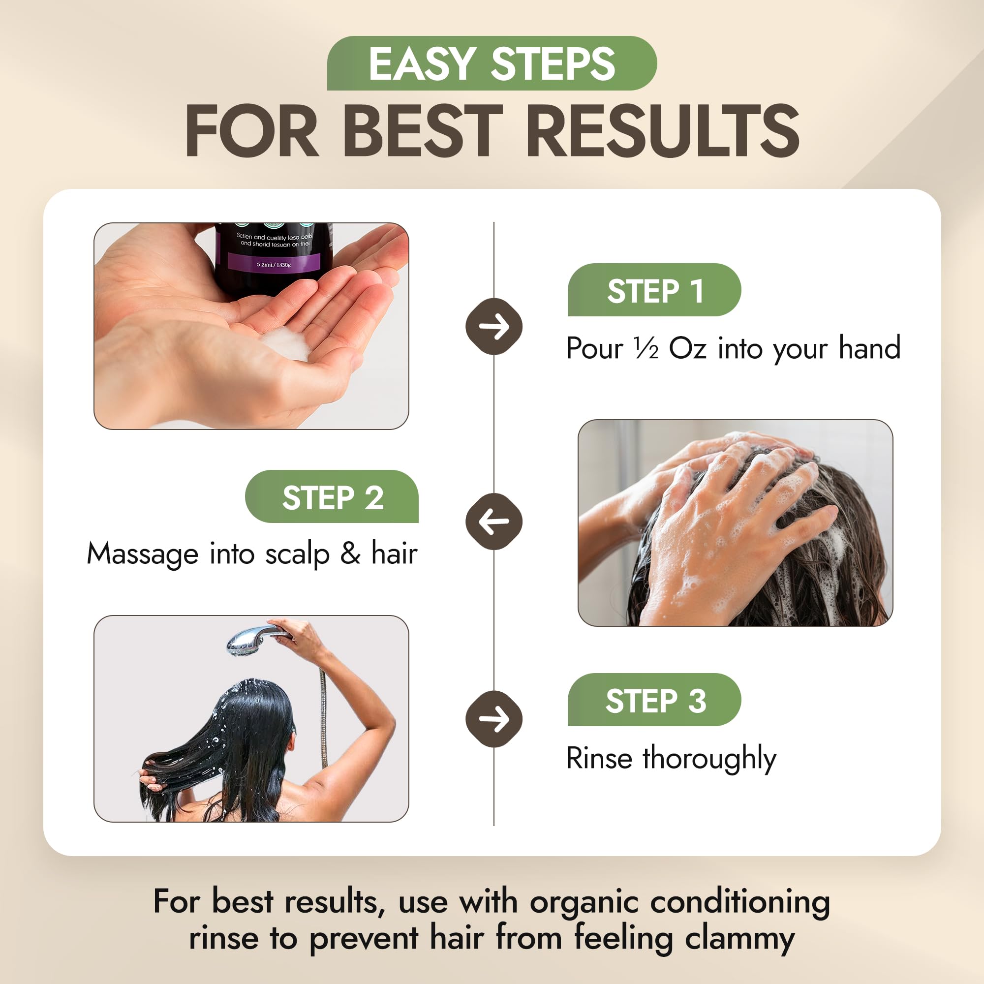 Herbal Choice Mari 16 oz bottle ready for daily hair care routine.