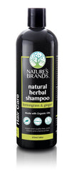 Nature's Brands Herbal Choice Mari lemongrass ginger shampoo bottle, gentle sulfate-free cleansing