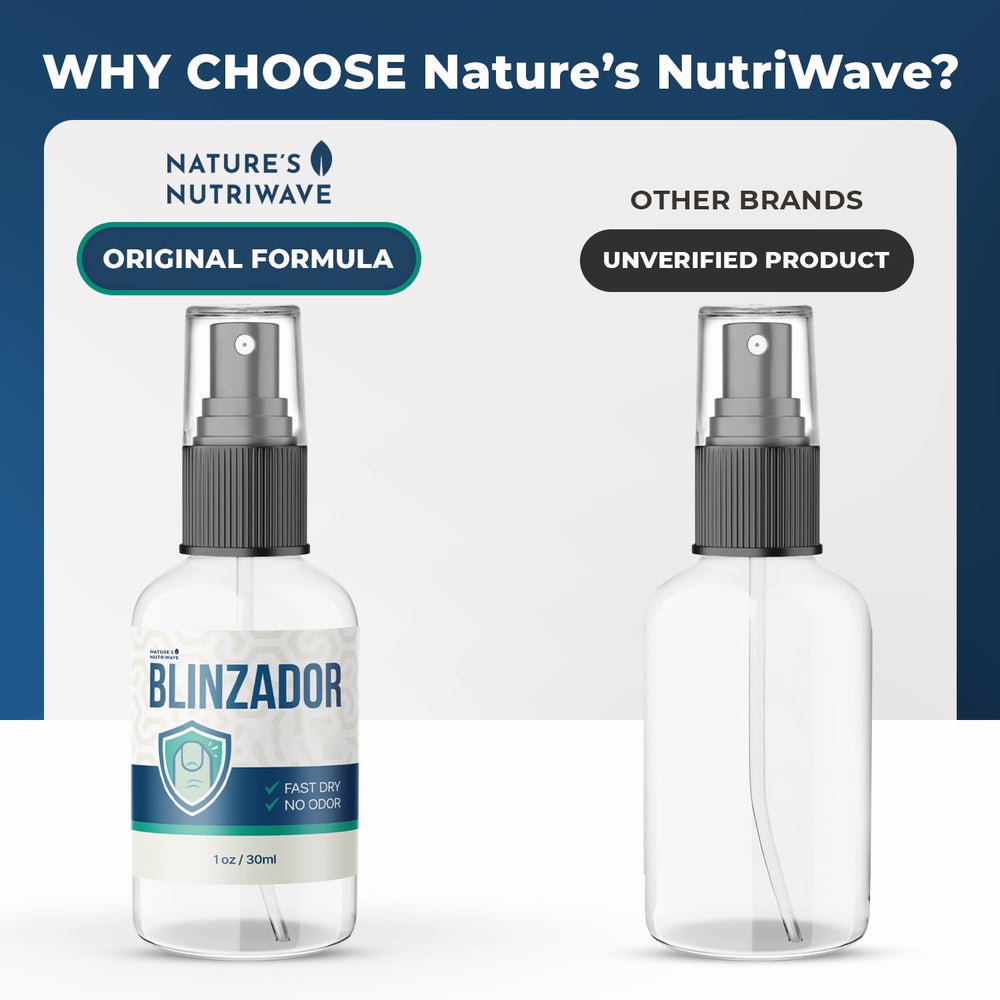 Nature’s NutriWave Blinzador packaging front showing product details.