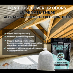 Nature's Pure Edge attic and crawlspace odor control after cleanup