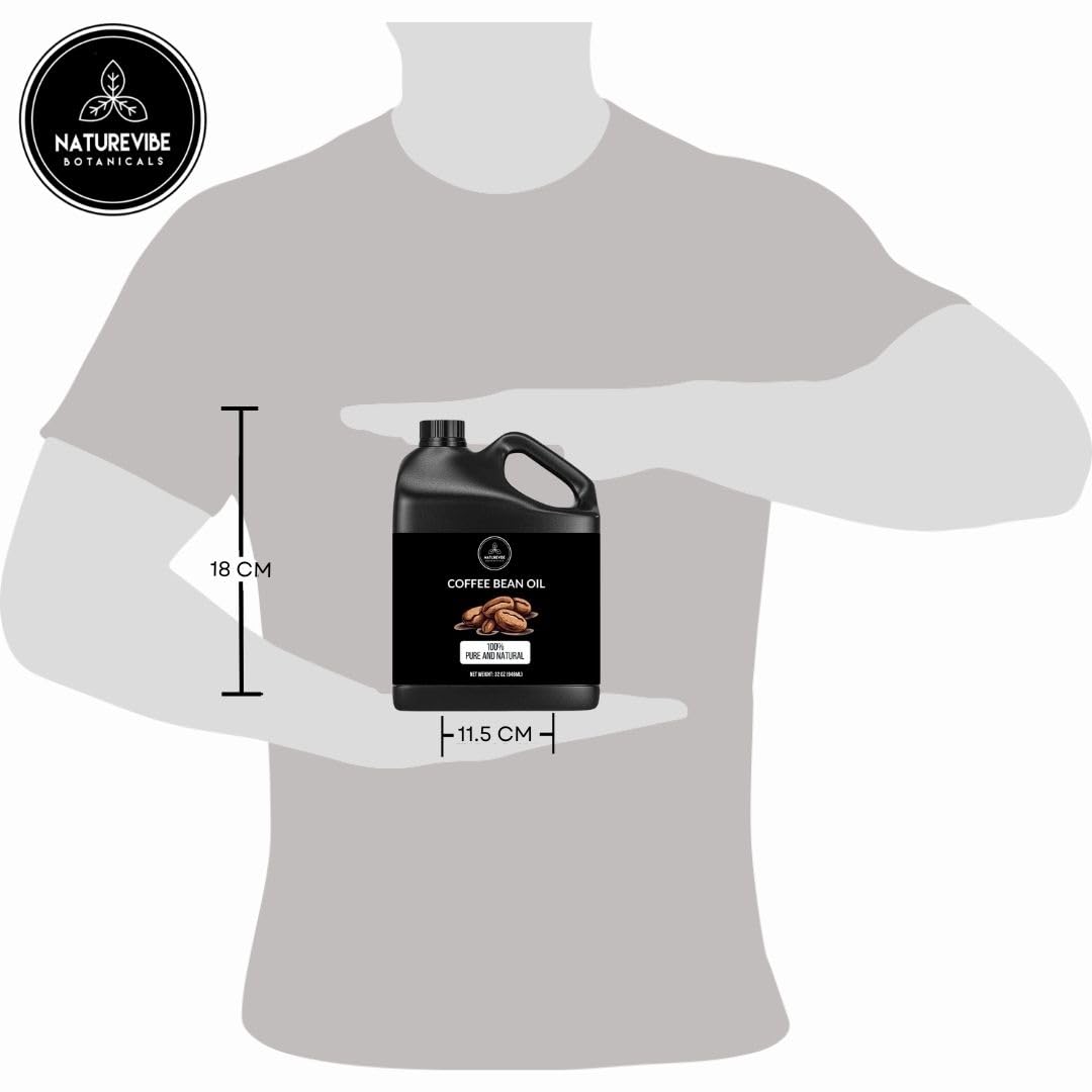 Naturevibe Botanicals Coffee Bean Oil cold-pressed capture signaling quality and aroma.