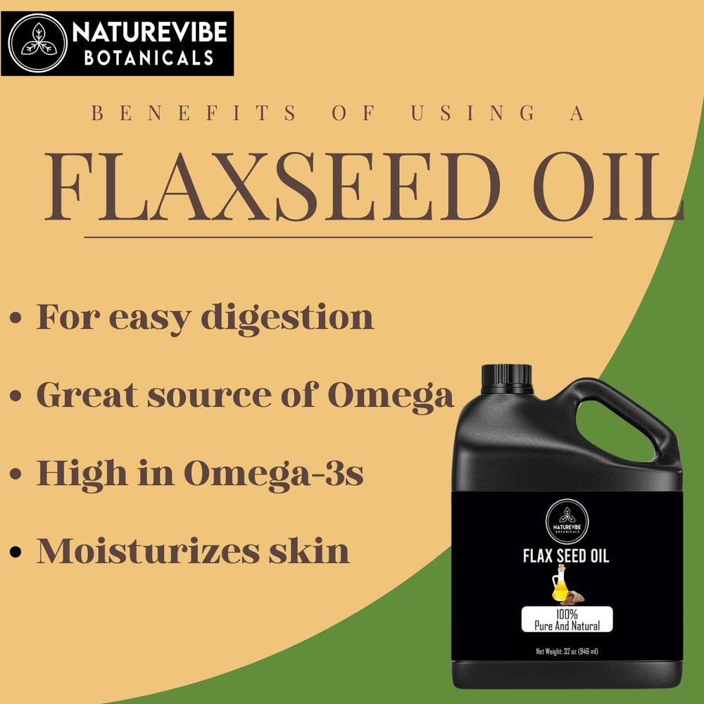 Naturevibe Botanicals Flaxseed Oil on skin—soft, non-greasy finish for daily care.