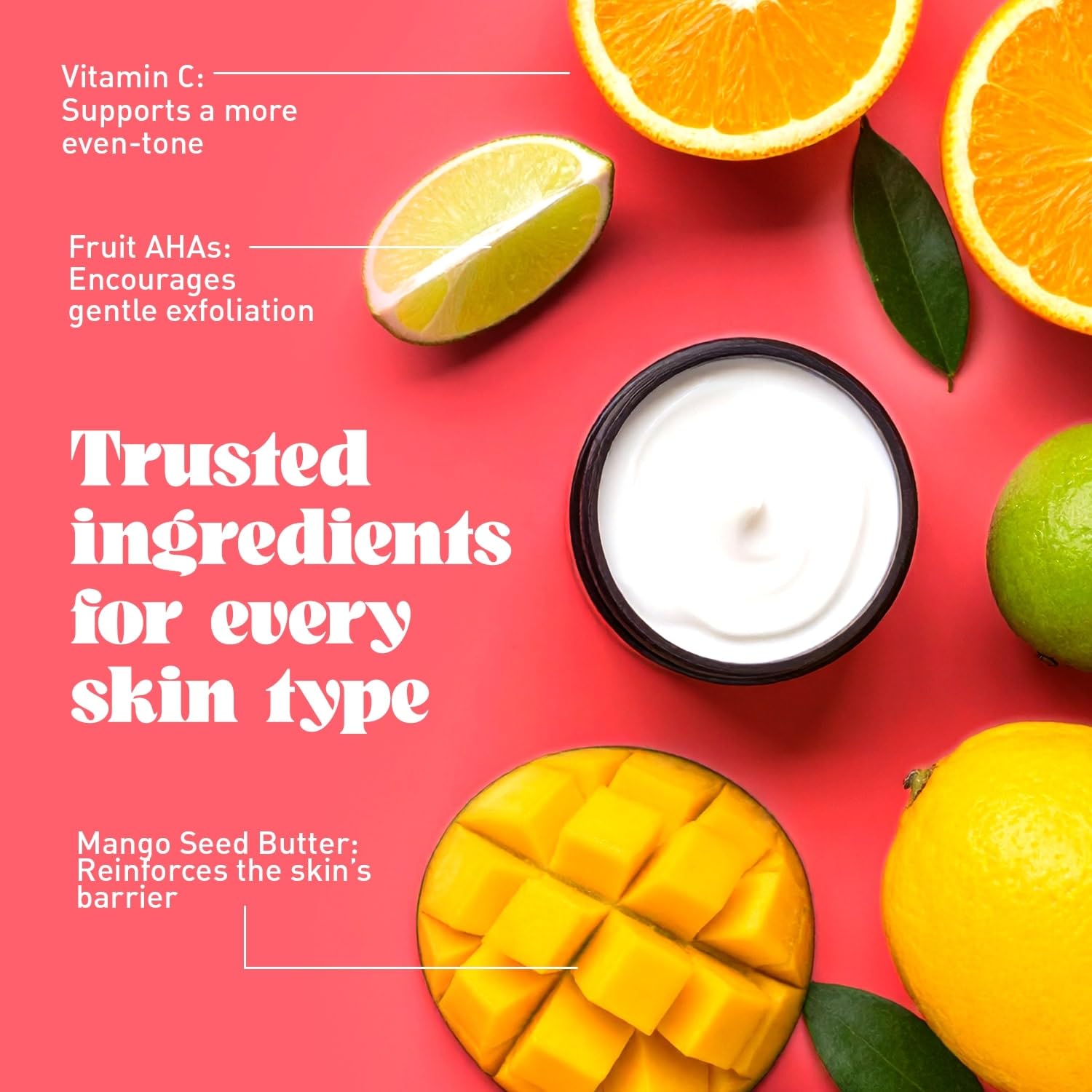 Texture swatch of NatureWell Beamy Brightening Body Cream reveals cushiony finish
