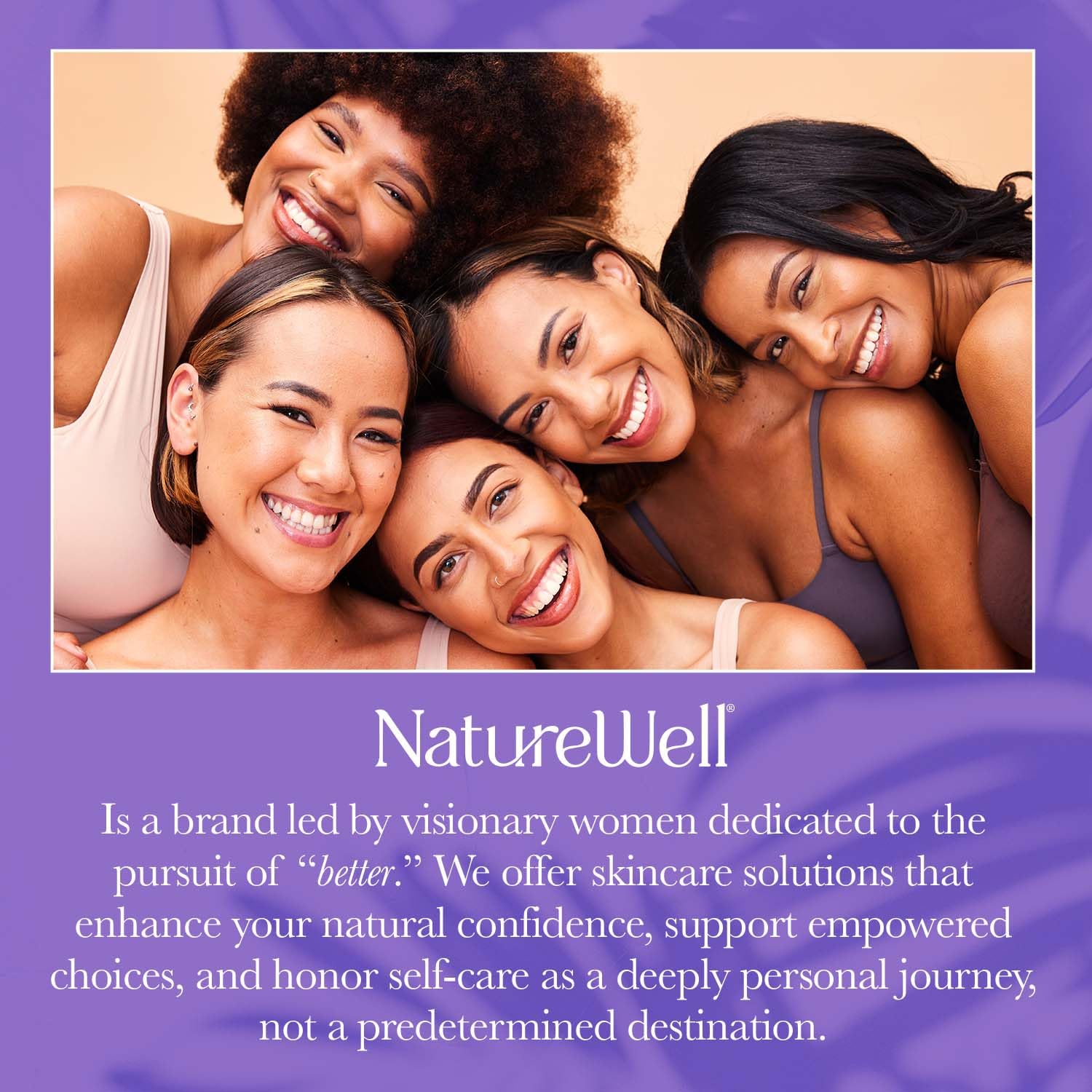 NATURE WELL Blissy daily-use scene suggests easy morning and night routine.