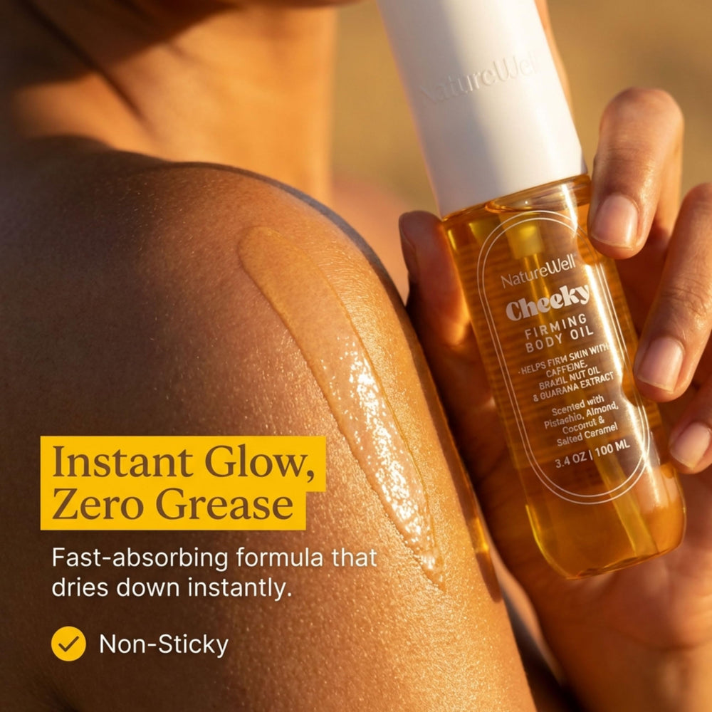 NATURE WELL caffeine energizing action enhances skin texture.