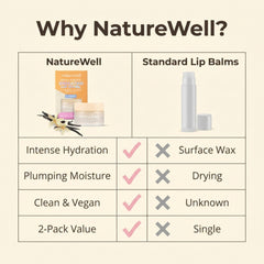 Nature Well Vanilla Glaze vegan and cruelty-free badge on packaging.