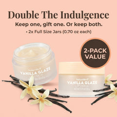 Nature Well Vanilla Glaze ingredients highlight vitamin C for gentle brightness.