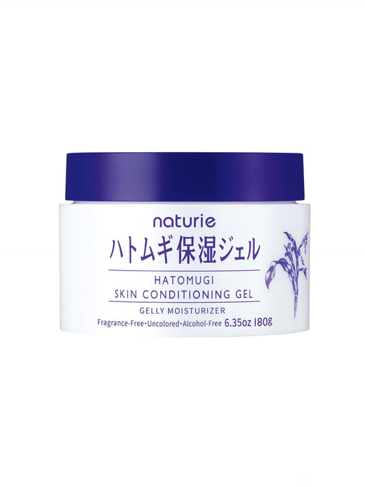 Naturie Hatomugi Skin Conditioning Gel jar close-up showing lightweight hydration