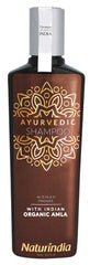 Naturindia Amla hair growth shampoo bottle promotes gentle cleansing for thinning hair.