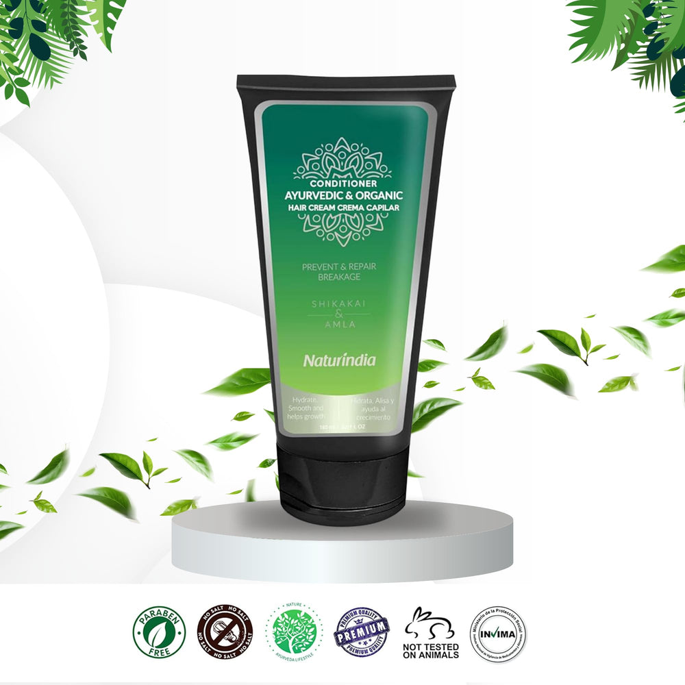 Naturindia conditioning for soft, shiny hair as part of daily routine