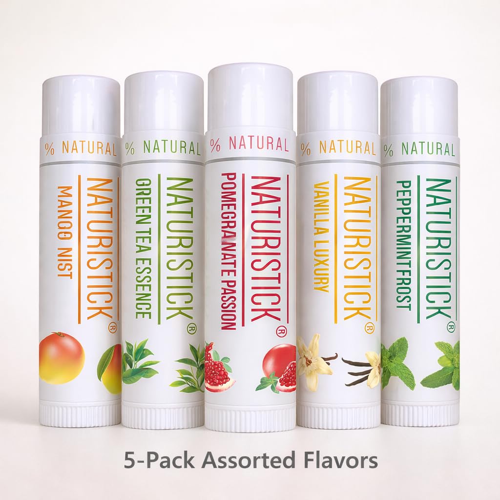 Naturistick beeswax lip balm mango tube with tropical scent