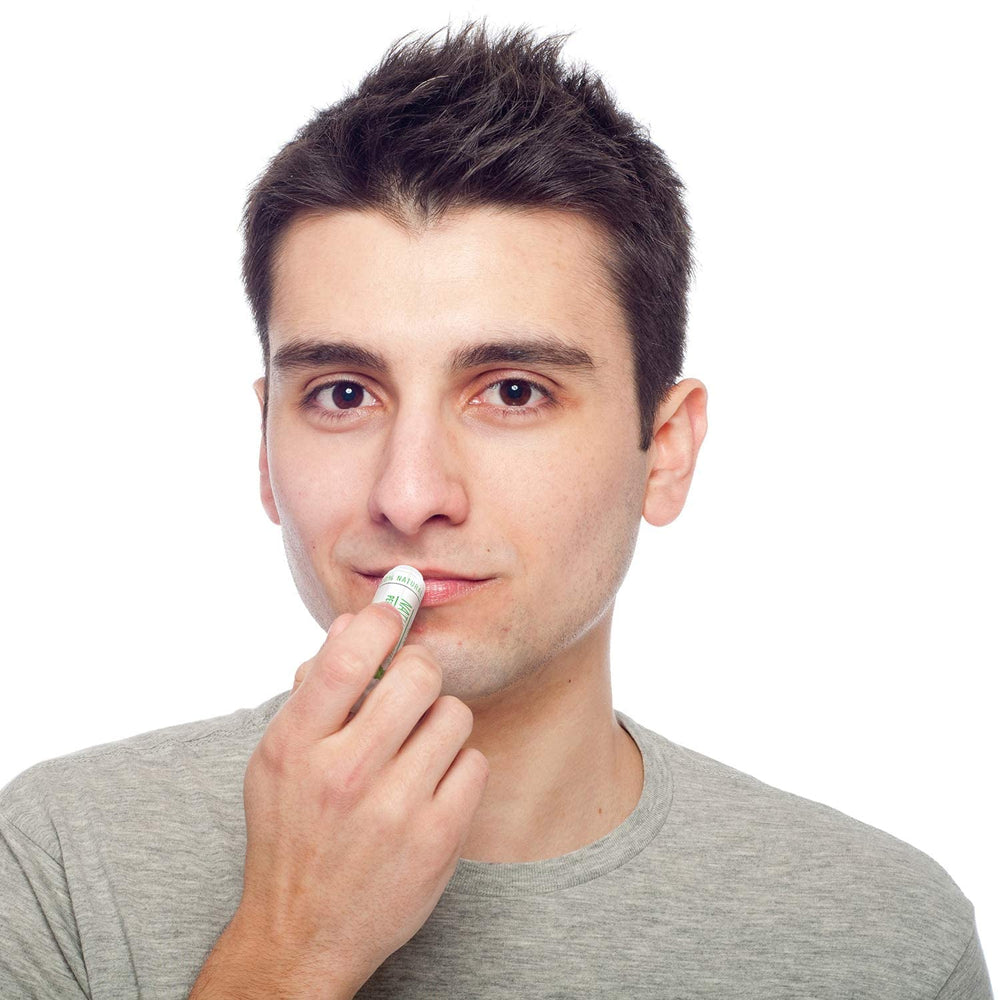 Naturistick lip balm application glide for silky, non-sticky wear.