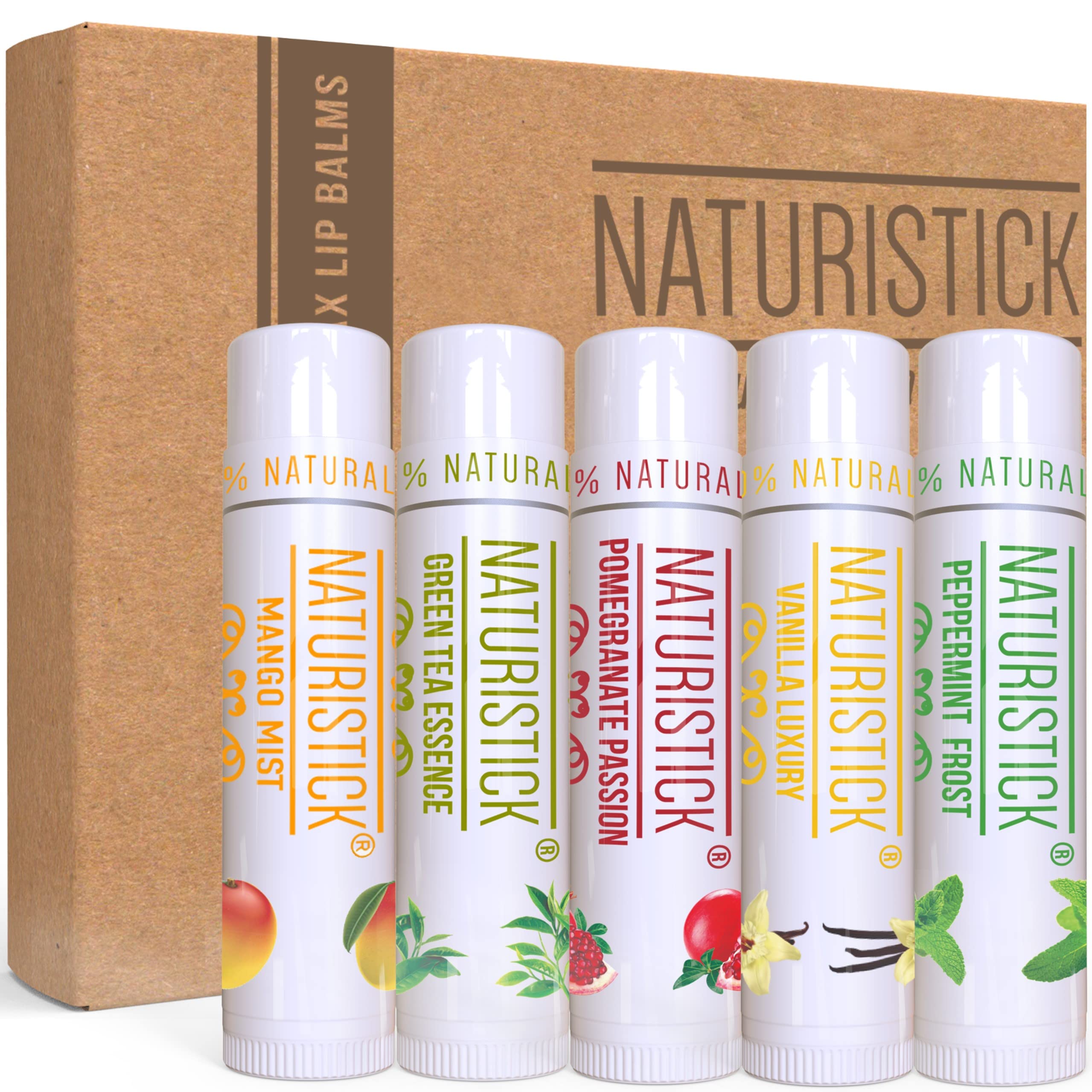 Naturistick lip balm application swatch shows silky glide
