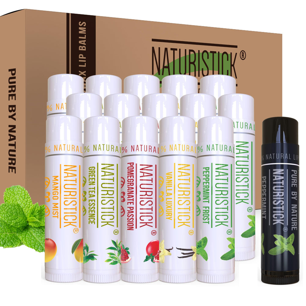Naturistick vanilla lip balm for daily hydration and soft lips.