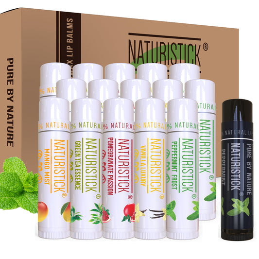 Naturistick vanilla lip balm for daily hydration and soft lips.